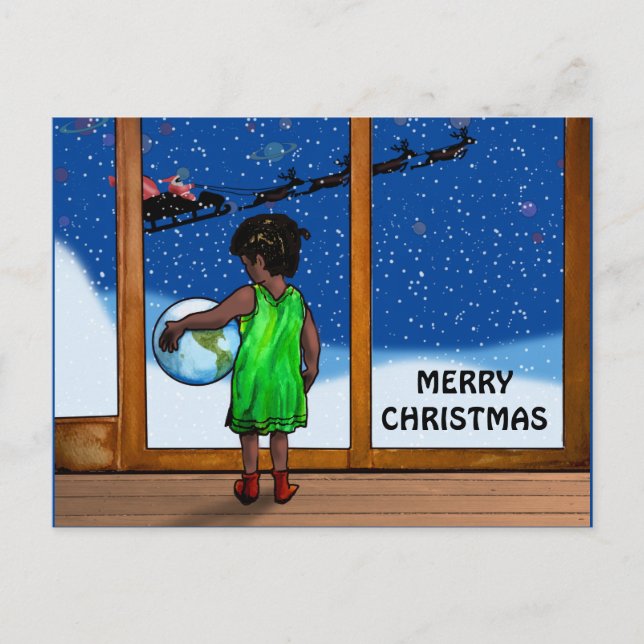 BARN MED POSSIBLITETER GENOM bildfönster Vykort (Framsida)