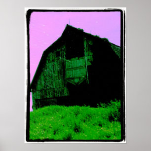 Barn med Rosa Himlar Poster
