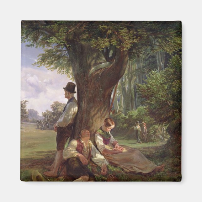 Barn med Siesta 1841 Magnet (Framsidan)