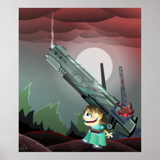 Barn med skjutvapen poster