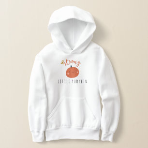 Barn med stark, liten pumpa och barncancer t shirt