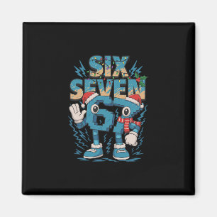 Barn Meme 67 Sex Sju 6 7 Italiensk Brainrot Kristu Magnet