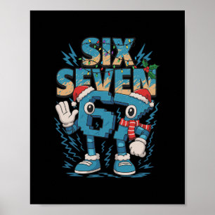 Barn Meme 67 Sex Sju 6 7 Italiensk Brainrot Kristu Poster