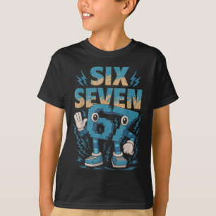 Barn Meme 67 Sex Sju 6 7 Italiensk Brainrot T Shirt