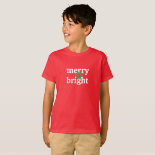 Barn Merry & Bright jul T-Shirt