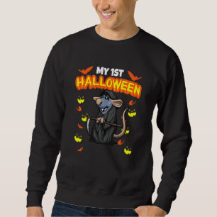 Barn Min Första Halloween Skräck Hallows Eve Födel Lång Ärmad Tröja