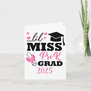Barn Miss Pre-k Grad Preschool Prek Graduat Kort