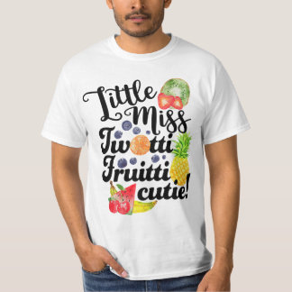 Barn Miss Twotti Fruitti Cutie 2:a födelsedagen T Shirt