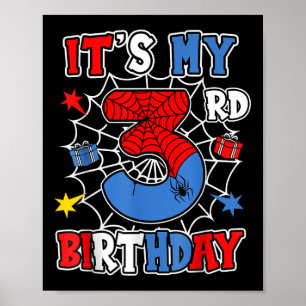 Barn mitt tredje Temaparty för födelsedagskalender Poster
