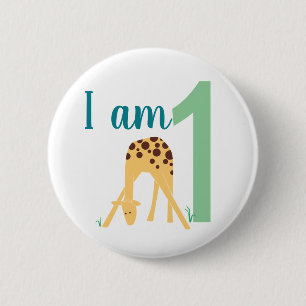 Barn Modern Giraffe-knapp på födelsedagen Knapp