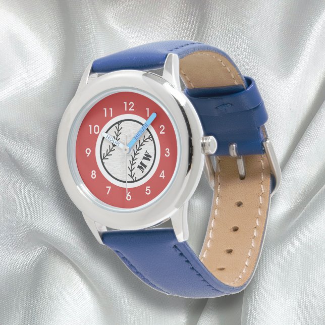Barn Monogram baseball Watch Armbandsur (Skapare uppladdad)