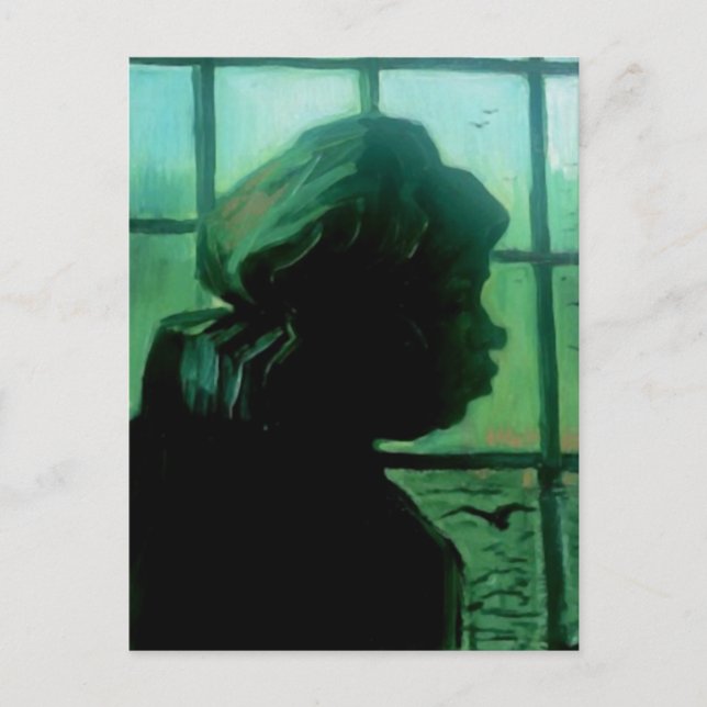 Barn mot fönster,Van Gogh Fine Art Vykort (Framsida)