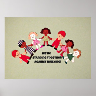 Barn mot mobbning poster
