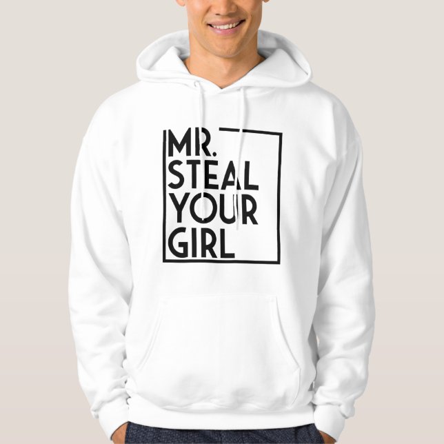 Barn Mr Steal Your Girl Valentine Day Boy Child Hoodie (Framsida)