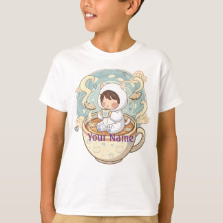 Barn Namn Katt Barn T-Shirt för Pojkar Flickor Sko