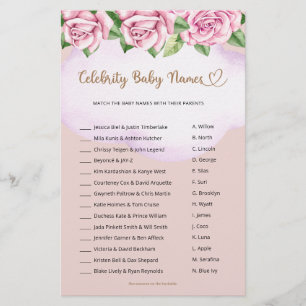 Barn namn Nalle Baby Shower