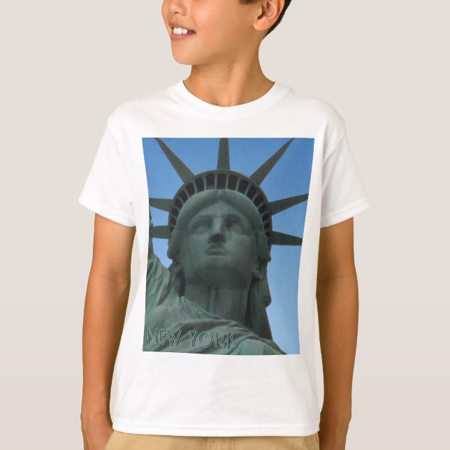 Barn New York Shirt Frihetsgudinnan Sweatshirtss T-shirt (Framsida)