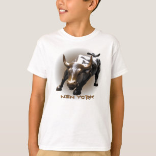Barn New York Shirt NYC Bull Souvenir Shirt Tröja