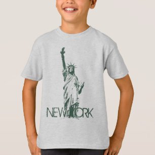 Barn New York T-shirt Ekologisk Frihetsgudinnan T
