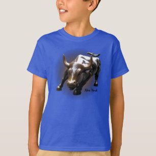 Barn New York T-shirt Organic Bull Souvenir Shirt