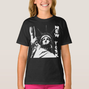 Barn New York T-shirt Organic Frihetsgudinnan T