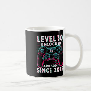 Barn Nivå 10 Upplåst TV-Spel 10-års Födelsedag Ga Kaffemugg