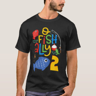 Barn O-fish-ally Två Födelsedagsdekorationer 2 År  T Shirt