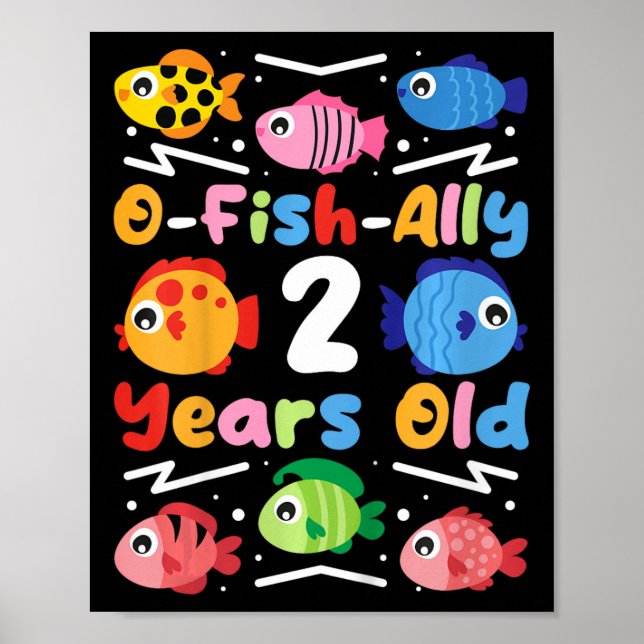 Barn O-fisk-ally 2 år gammal  Poster (Framsidan)