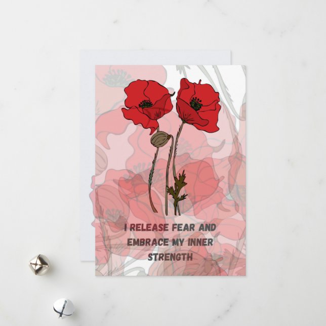 Barn- och födelseattest med blommor julkort (Fram/Back In Situ)