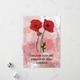 Barn- och födelseattest med blommor julkort