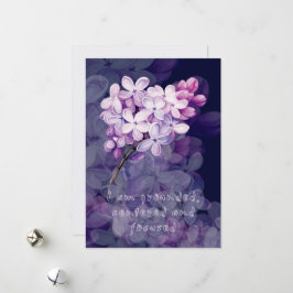 Barn- och födelseattest med blommor julkort