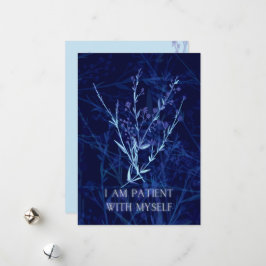 Barn- och födelseattest med blommor julkort