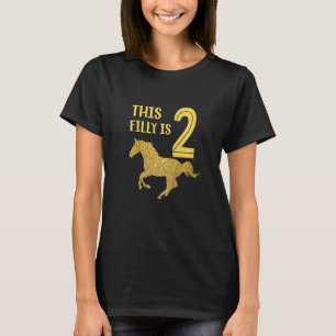 Barn och kammusslor 2:a födelsedagen denna fyllnin t shirt