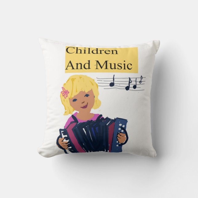 Barn och musik kudde (Framsida)