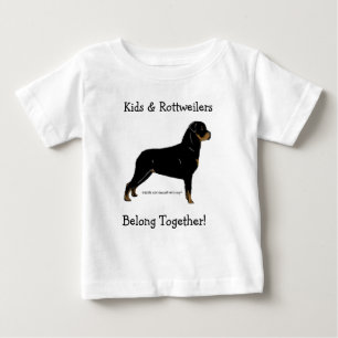 Barn och rottweilers Belong tillsammans! T Shirt