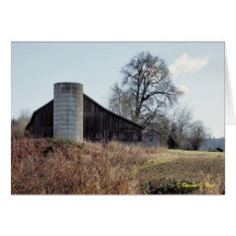Barn och Silo - kort och kuvert