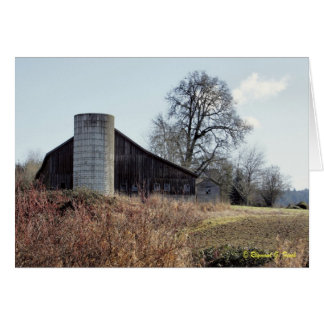 Barn och Silo - kort och kuvert