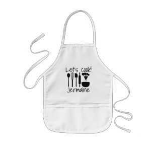 Barn och Vuxen Aprons - Låt oss Cook! Barnförkläde