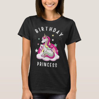 Barn och Vuxnor Unicorn Birthday Princess Girls 55 T Shirt