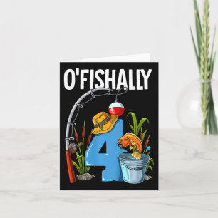 Barn O'Fishally 4 Years Old 4e födelsedagen Kort
