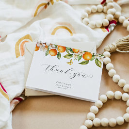 Barn - Orangar för vattenfärg - Tack för ditt kort