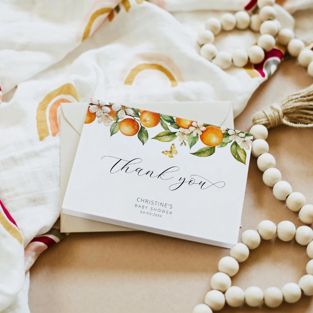 Barn - Orangar för vattenfärg - Tack för ditt kort (Skapare uppladdad)