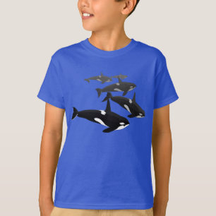 Barn Orca Whale Sweatshirt Killer Whale Shirons Tee Shirt