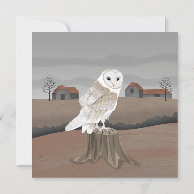 Barn Owl Card (Framsida)