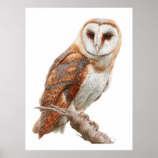 Barn Owl Print, Value Poster Paper (Semi-Gloss) (Framsidan)
