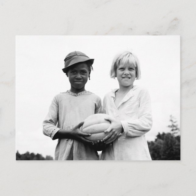 Barn på backehuset, Mississippi - 1936 Vykort (Framsida)