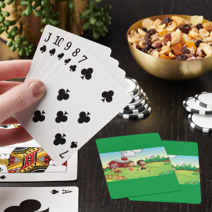 Barn på en gård casinokort