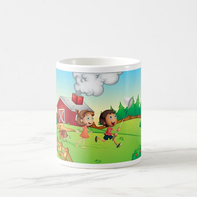 Barn på en gård kaffemugg (Skapare uppladdad)