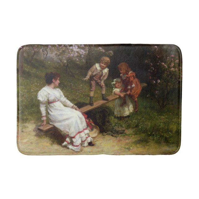 Barn på en Seesaw (av Frederick Morgan) Badrumsmatta (Framsidan)