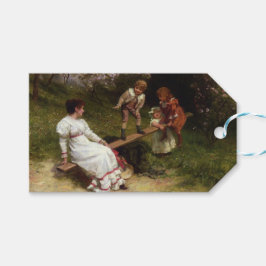 Barn på en Seesaw (av Frederick Morgan) Presentetikett